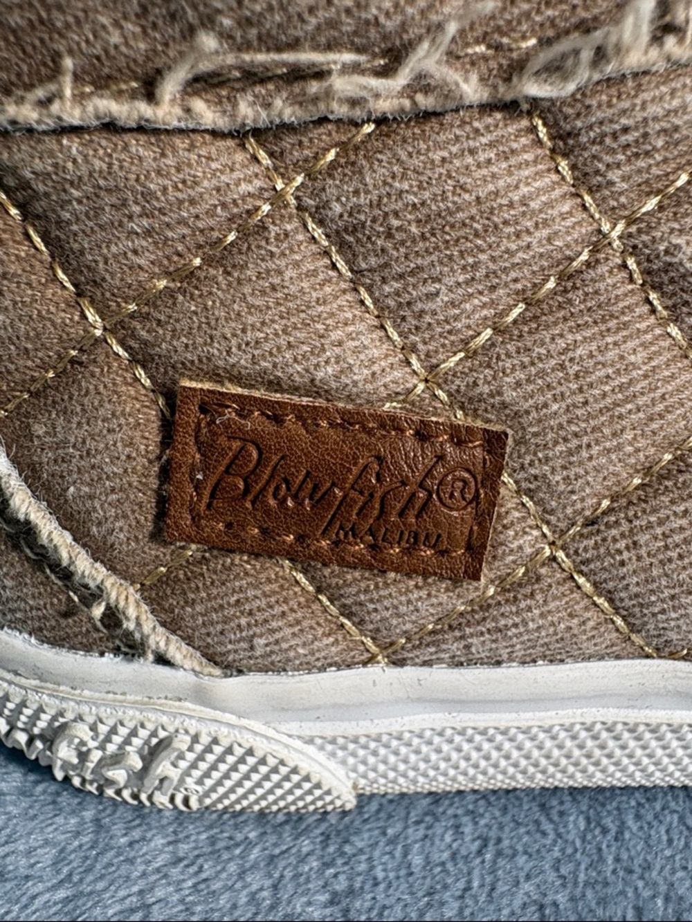Blowfish Malibu Casual Slip-On Canvas Sneakers in Tan - Picture 2 of 9